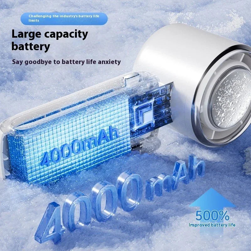 New Ice Pack High - Speed Handheld Eletirc Fan Speed Adjustable Folding Mini Fan Portable Outdoor Hanging Neck Small Fan - Show Gadgets