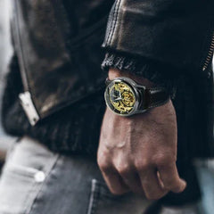 Carved Hollow Automatic Mechanical Watch - Show Gadgets