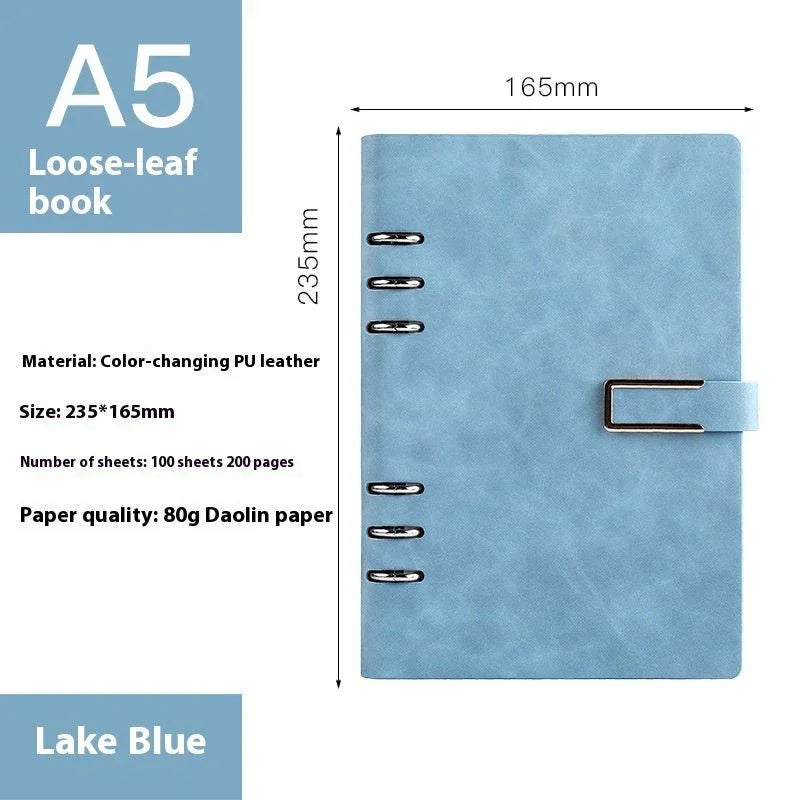 A5 Notebook Loose - leaf Removable Notepad Business Office Meeting - Show Gadgets