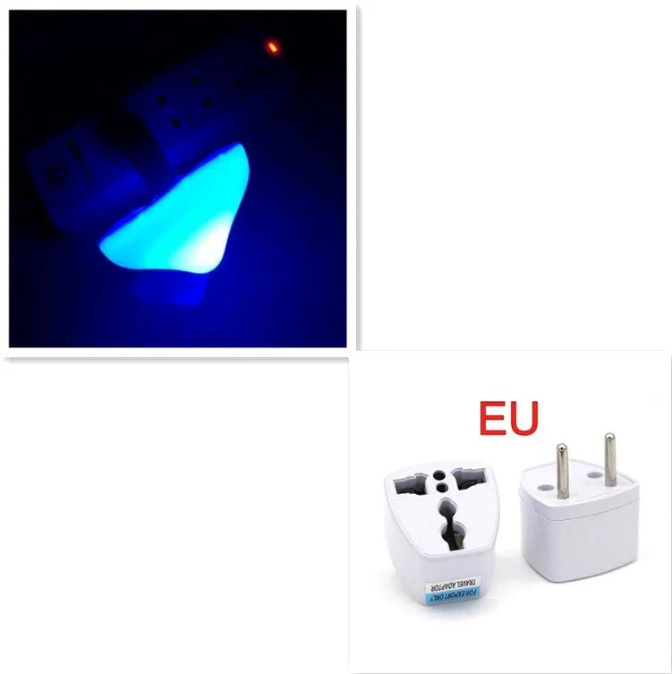 LED Night Light Mushroom Wall Socket Lamp EU US Plug Warm White Light - control Sensor Bedroom Light Home Decoration - Show Gadgets
