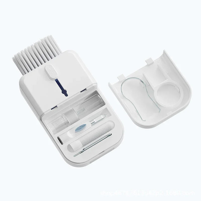 Portable 11 In 1 Multifunctional Cleaning Kit Computer Keyboard Cleaner Phone Screen Clean Tools Earphone Clean Brush With Storage Box - Show Gadgets