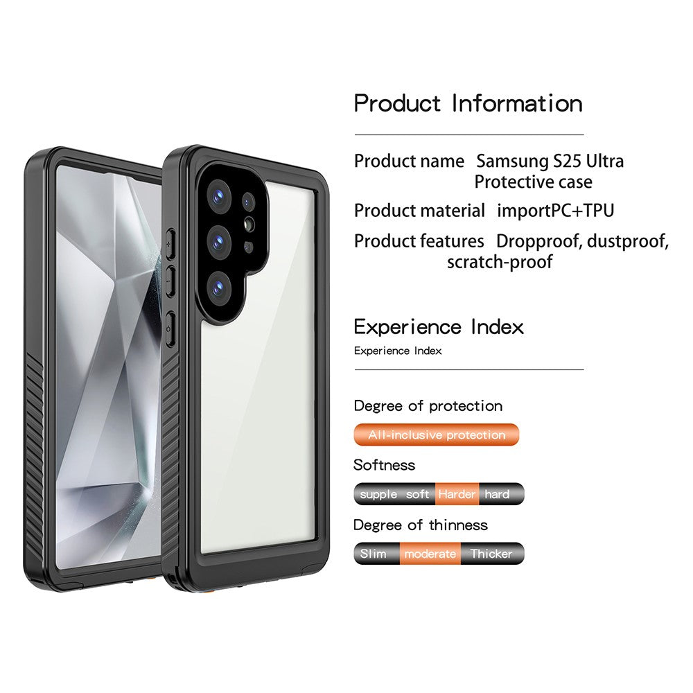 REDPEPPER FS / FM Series For Samsung Galaxy S25 Ultra Waterproof Case IP68 Shockproof Phone Cover