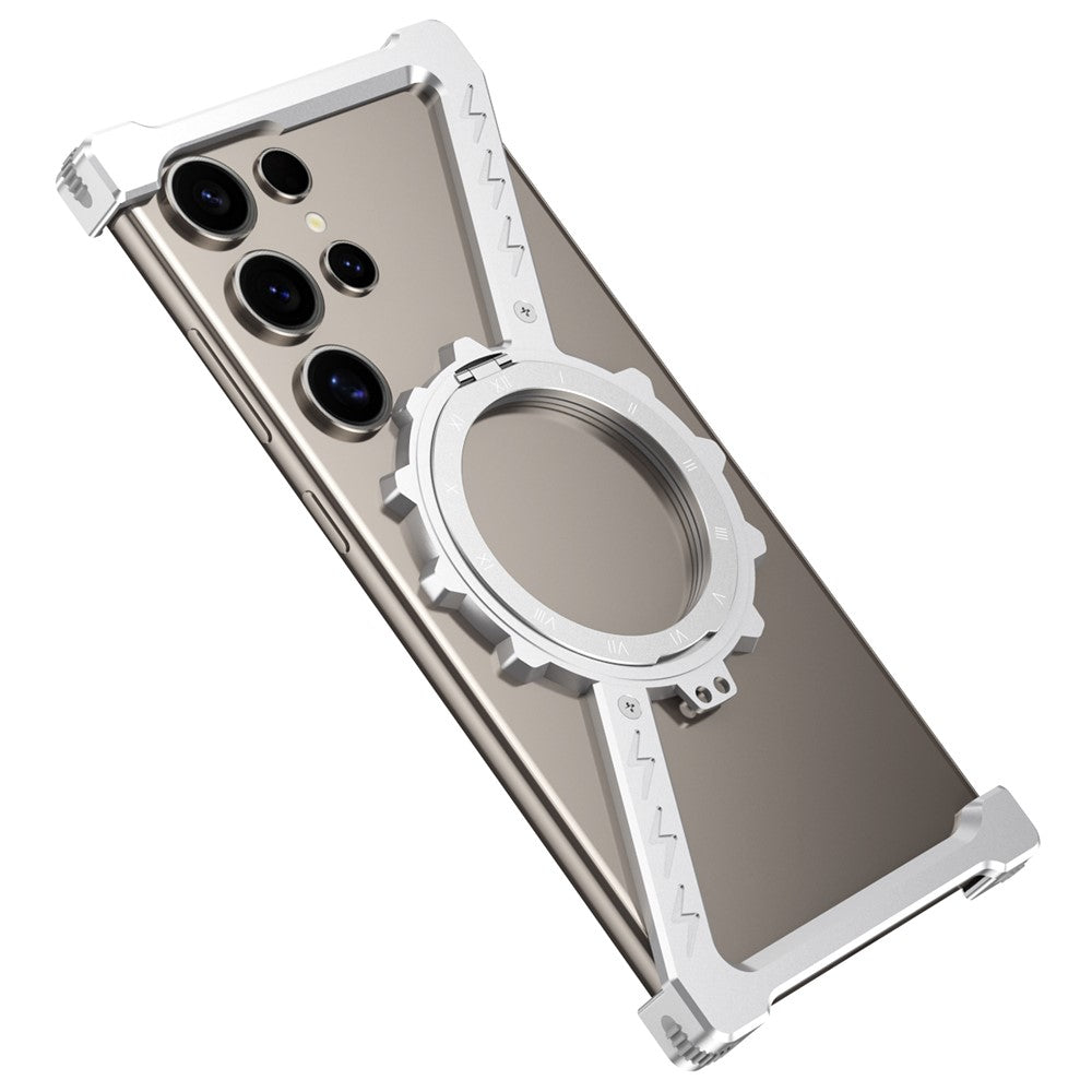 For Samsung Galaxy S24 Ultra Kickstand Magnetic Case Z Shape Bumper Phone Cover