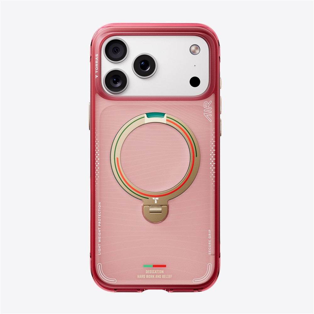TORRAS Ostand Q3 Air for iPhone 17 Pro Max Magnetic Case 360° Rotating Kickstand TPU PC Phone Cover, FPF Limited Edition