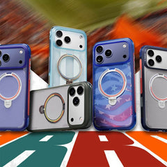 TORRAS Ostand Q3 Air for iPhone 17 Pro Max Magnetic Case 360° Rotating Kickstand Shockproof Cover, Football Team Limited Edition