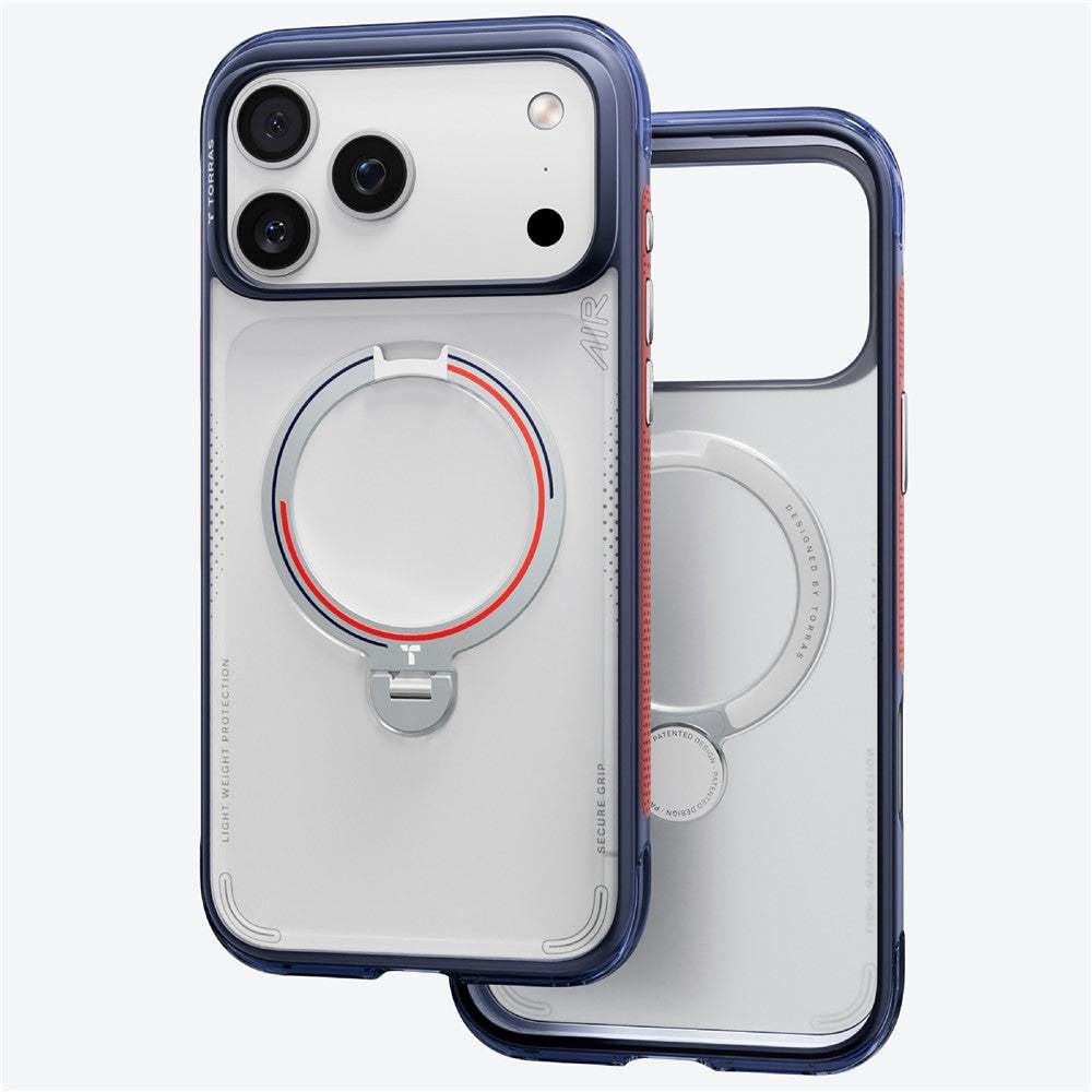 TORRAS Ostand Q3 Air for iPhone 17 Pro Max Magnetic Case 360° Rotating Kickstand Shockproof Cover, Football Team Limited Edition