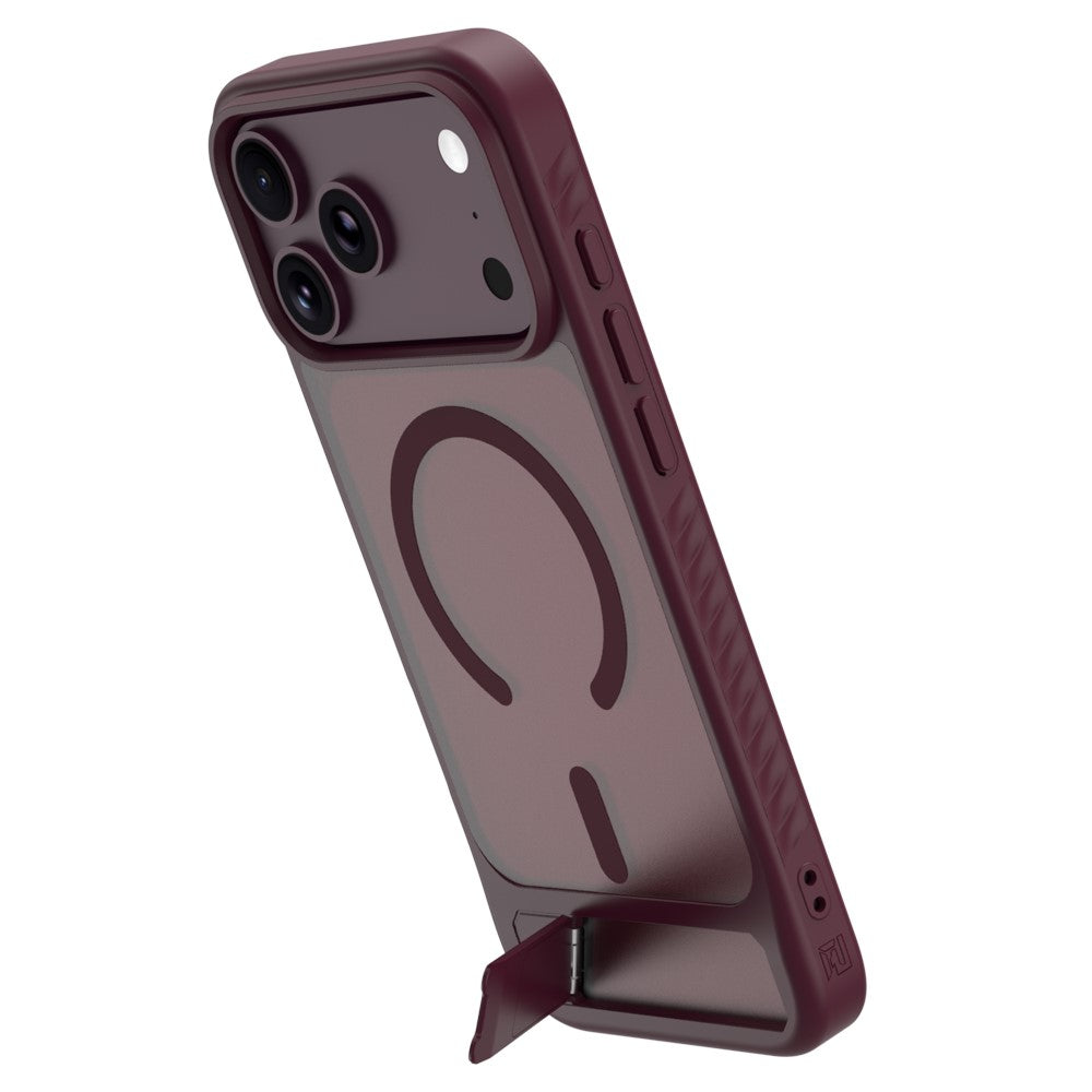 LEREACH Le-Chic Series for iPhone 18 Pro Max / 17 Pro Max Magnetic Case TPU + PC Kickstand Phone Cover