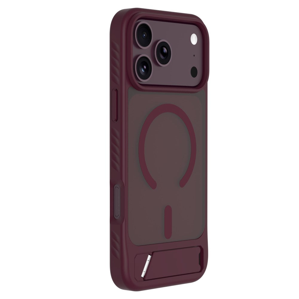 LEREACH Le-Chic Series for iPhone 18 Pro Max / 17 Pro Max Magnetic Case TPU + PC Kickstand Phone Cover