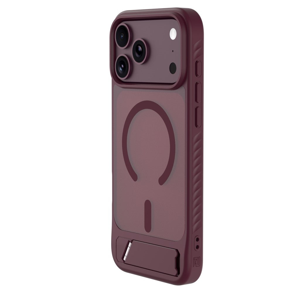 LEREACH Le-Chic Series for iPhone 18 Pro Max / 17 Pro Max Magnetic Case TPU + PC Kickstand Phone Cover