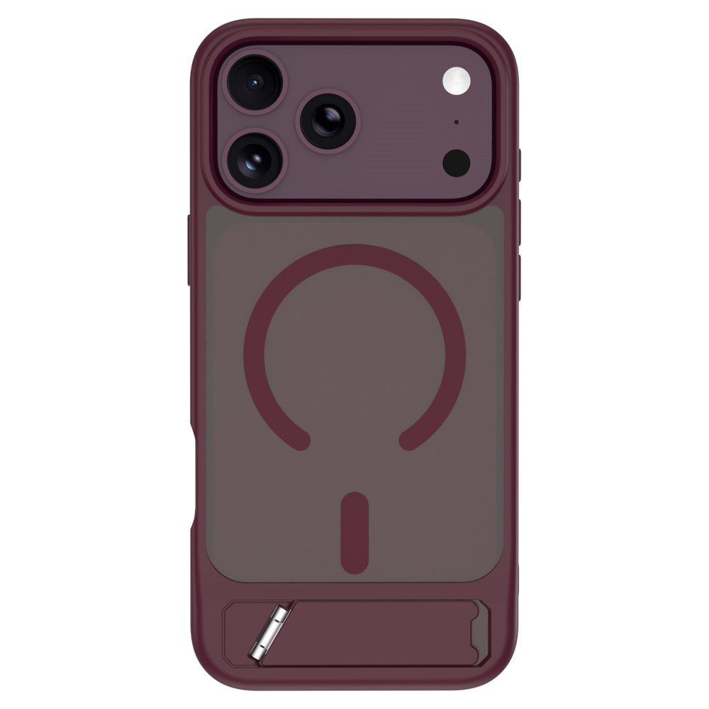 LEREACH Le-Chic Series for iPhone 18 Pro Max / 17 Pro Max Magnetic Case TPU + PC Kickstand Phone Cover