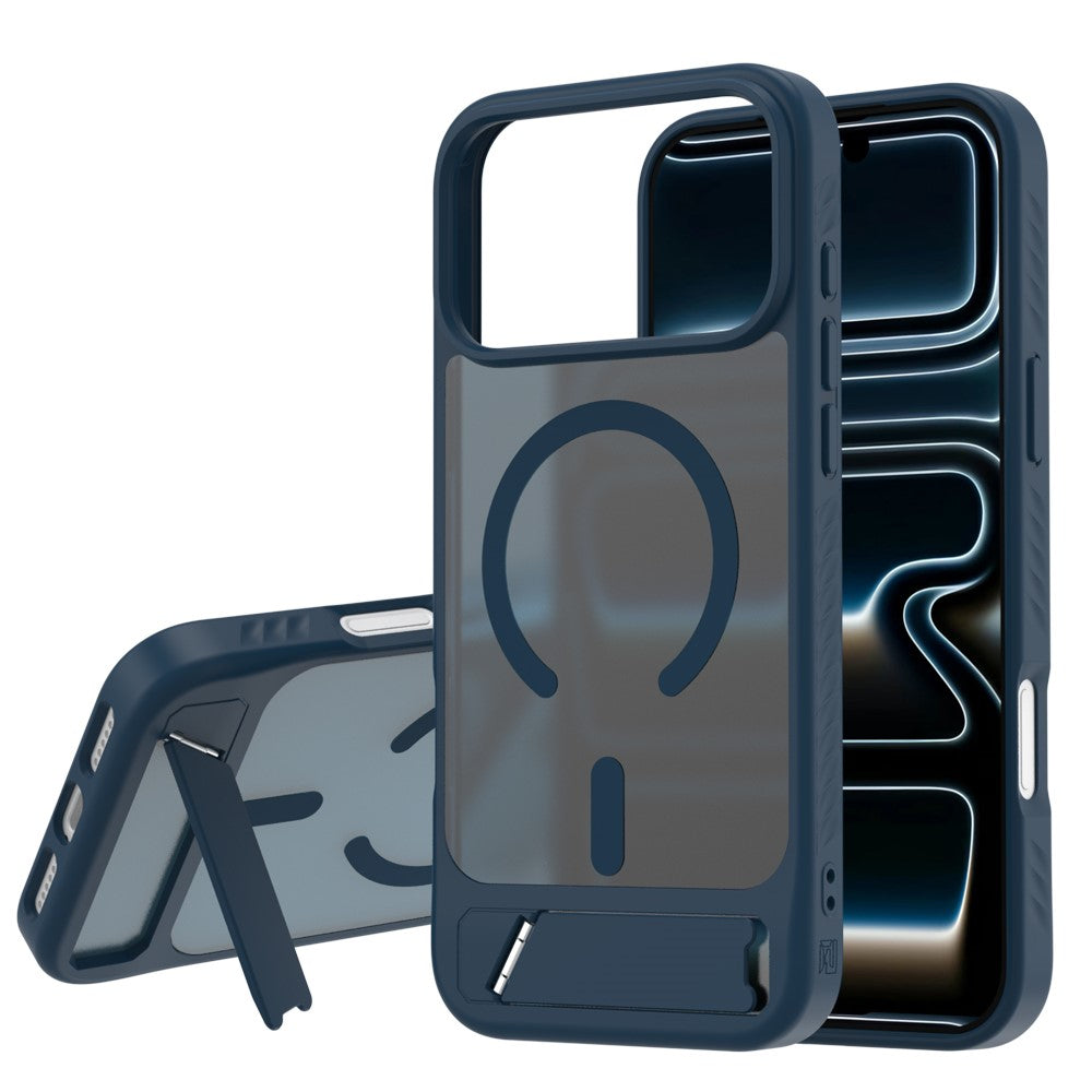 LEREACH Le-Chic Series for iPhone 18 Pro Max / 17 Pro Max Magnetic Case TPU + PC Kickstand Phone Cover