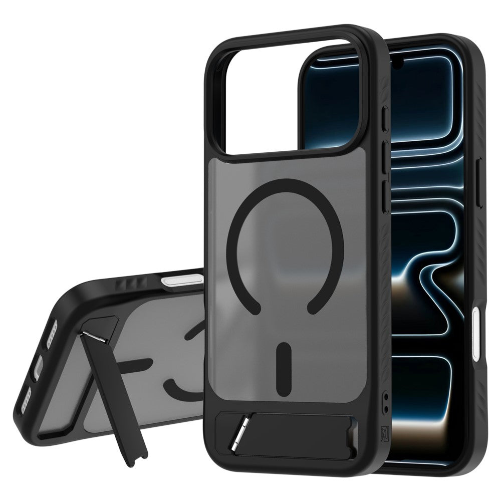 LEREACH Le-Chic Series for iPhone 18 Pro Max / 17 Pro Max Magnetic Case TPU + PC Kickstand Phone Cover