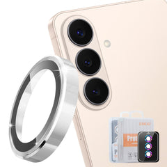 ENKAY HAT PRINCE Samsung Galaxy S26 camera lens protector with metal ring and tempered glass film