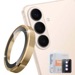 ENKAY HAT PRINCE metal ring camera lens protector for Samsung Galaxy S26 with 9H hardness tempered glass film