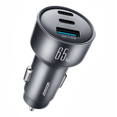 JOYROOM JR-CCN19 65W Car Charger 3 Ports USB-C PD 35W QC3.0 Fast Charging Cigarette Lighter Adapter
