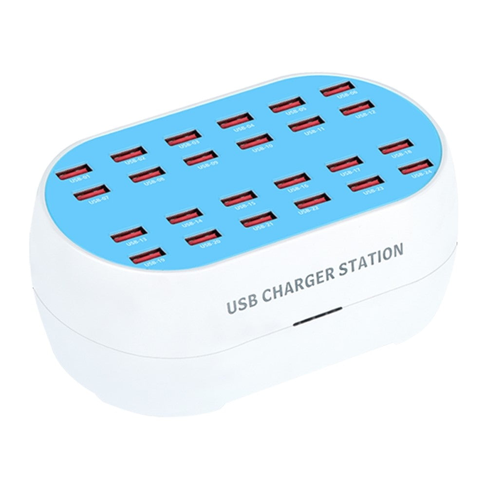 830-24 180W 24 Ports USB Charger Adapter Tablet Phone Charger Desktop USB Charging Station for iPhone Samsung Xiaomi Huawei