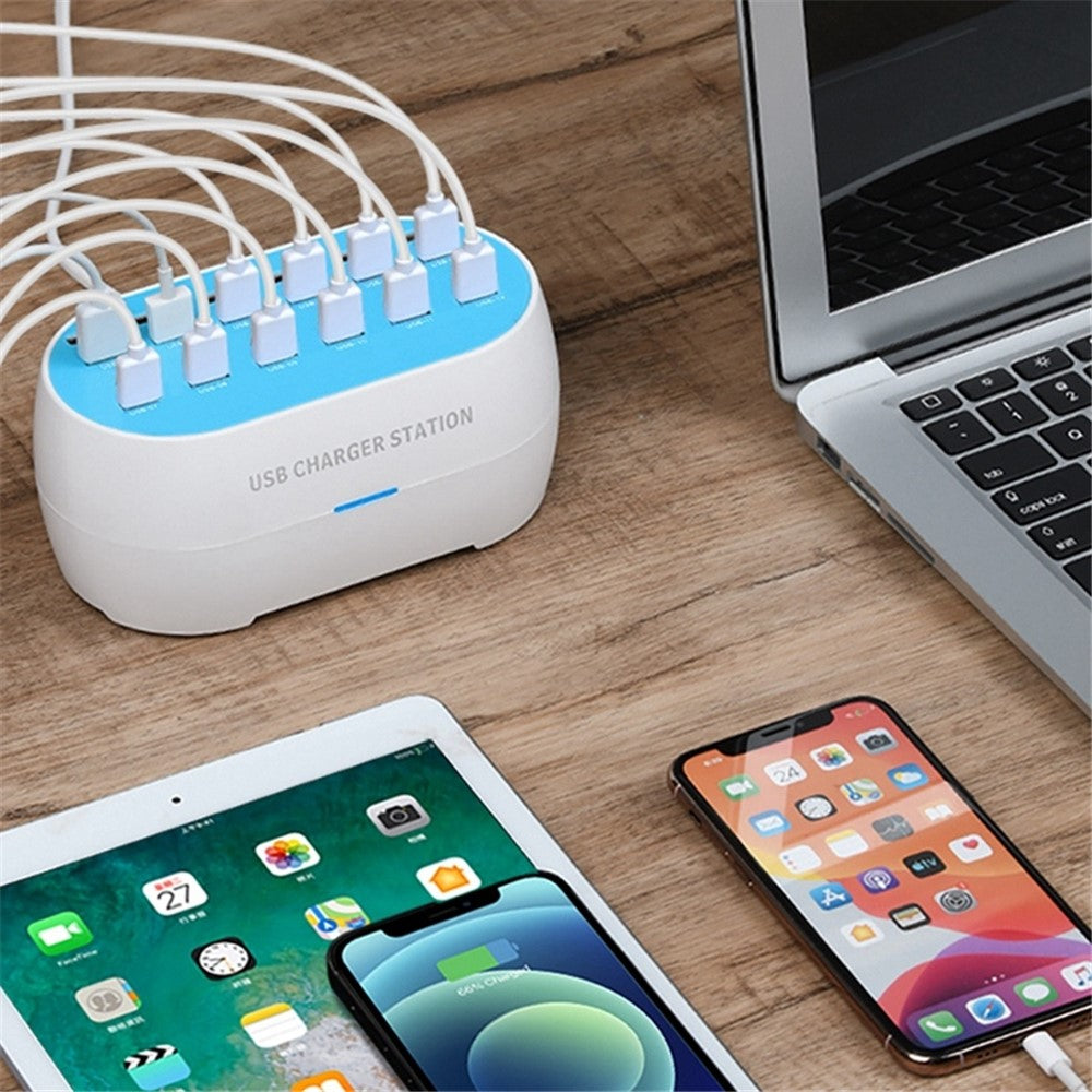 830-24 180W 24 Ports USB Charger Adapter Tablet Phone Charger Desktop USB Charging Station for iPhone Samsung Xiaomi Huawei