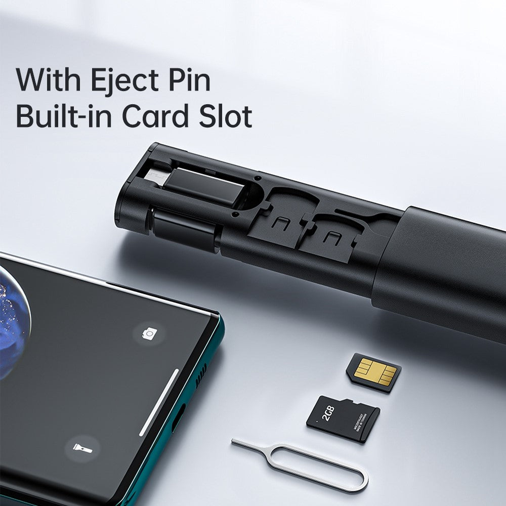 MCDODO WF-1720 Nano Series Multifunctional Fast Charging Data Cable Storage Box Set with Adapter, Eject Pin, Card Slot for Huawei, Xiaomi, Samsung