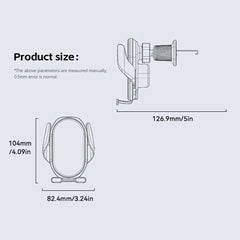 ESSAGER 15W Wireless Charger Car Mount Air Vent Clip Wireless Charger Stand 360° Rotation