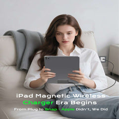 Magnetic Wireless Charger for iPad Air 13 (2025) / (2024) / Pro 12.9 (2022) / (2021) / (2020) / (2018) Fast Charging Pad with USB