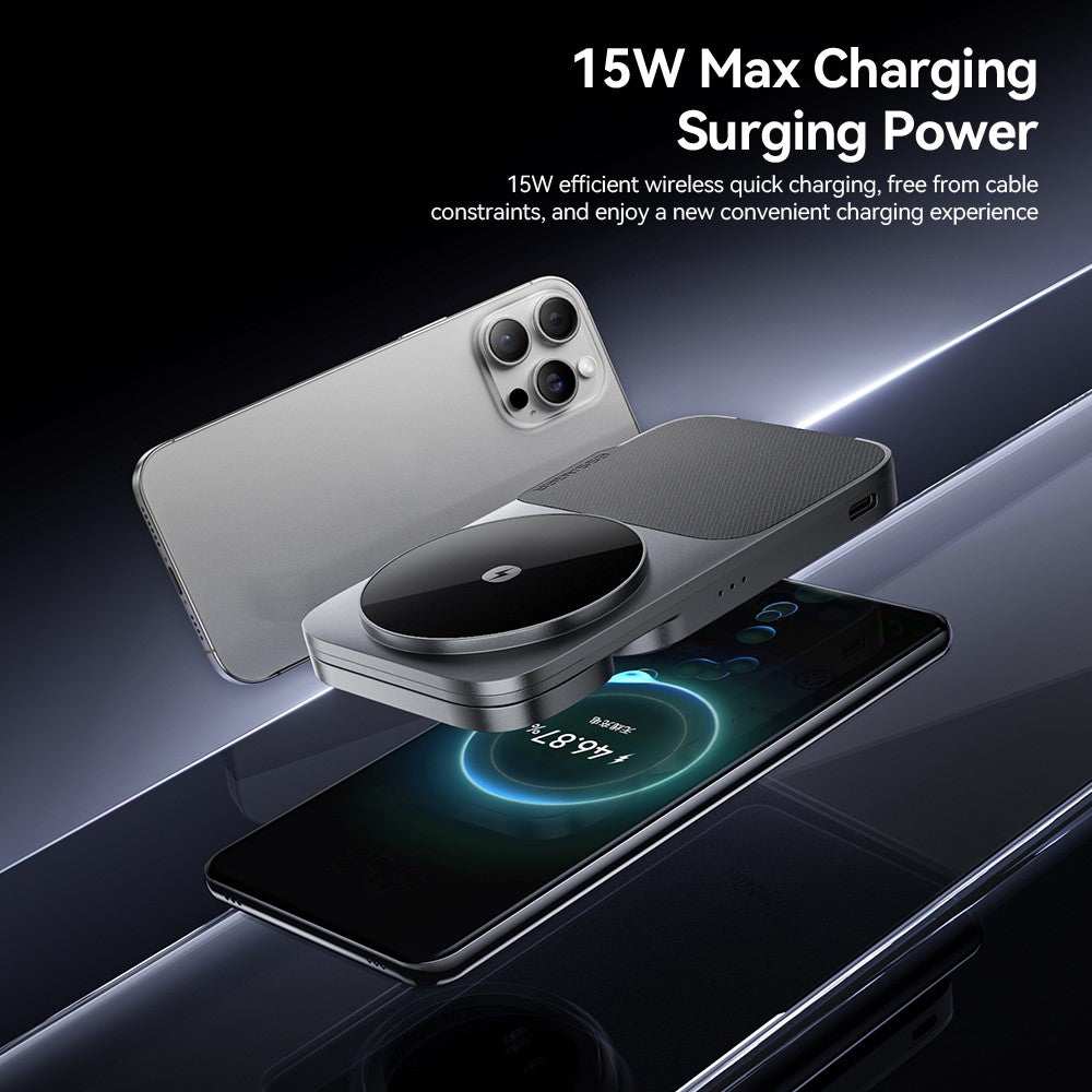 ESSAGER 3 in 1 Foldable Wireless Charger for Phone / Watch / Earbuds 15W Fast Charging Stand