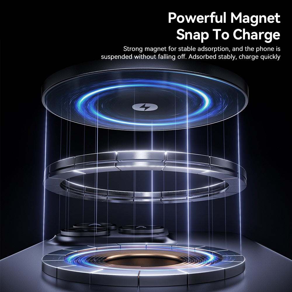 ESSAGER 3 in 1 Foldable Wireless Charger for Phone / Watch / Earbuds 15W Fast Charging Stand