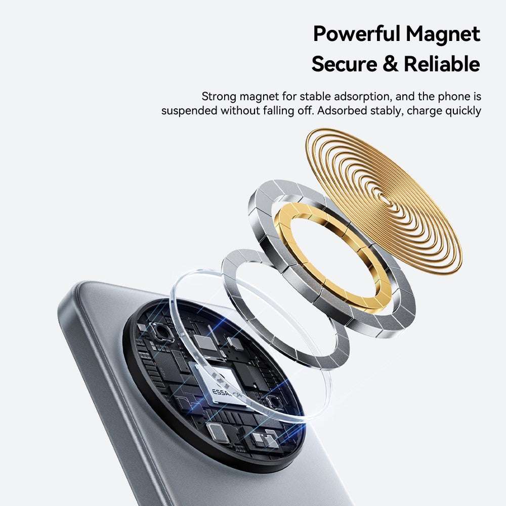 ESSAGER 3 in 1 Wireless Charger with 15W fast charging for phone, watch, and earbuds, foldable and magnetic design