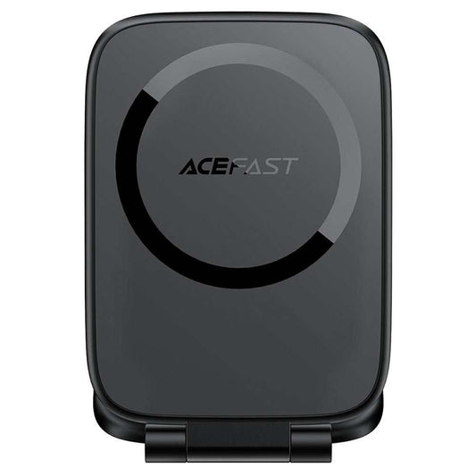 ACEFAST E46 ultra-thin black magnetic phone holder with 270° adjustable foldable stand on desk
