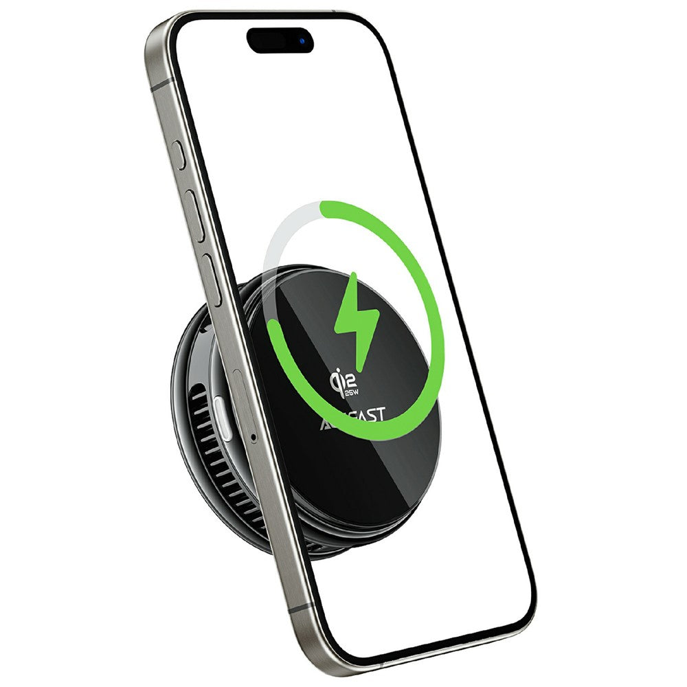 ACEFAST E47 QI2 25W Magnetic Cooling Wireless Charger for fast phone charging and cooling during gaming sessions