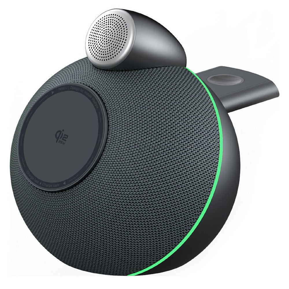 WIWU G042 3 in 1 Qi2.2 25W Wireless Charging Speaker Magnetic Fast Charger for Phone Watch Earbuds