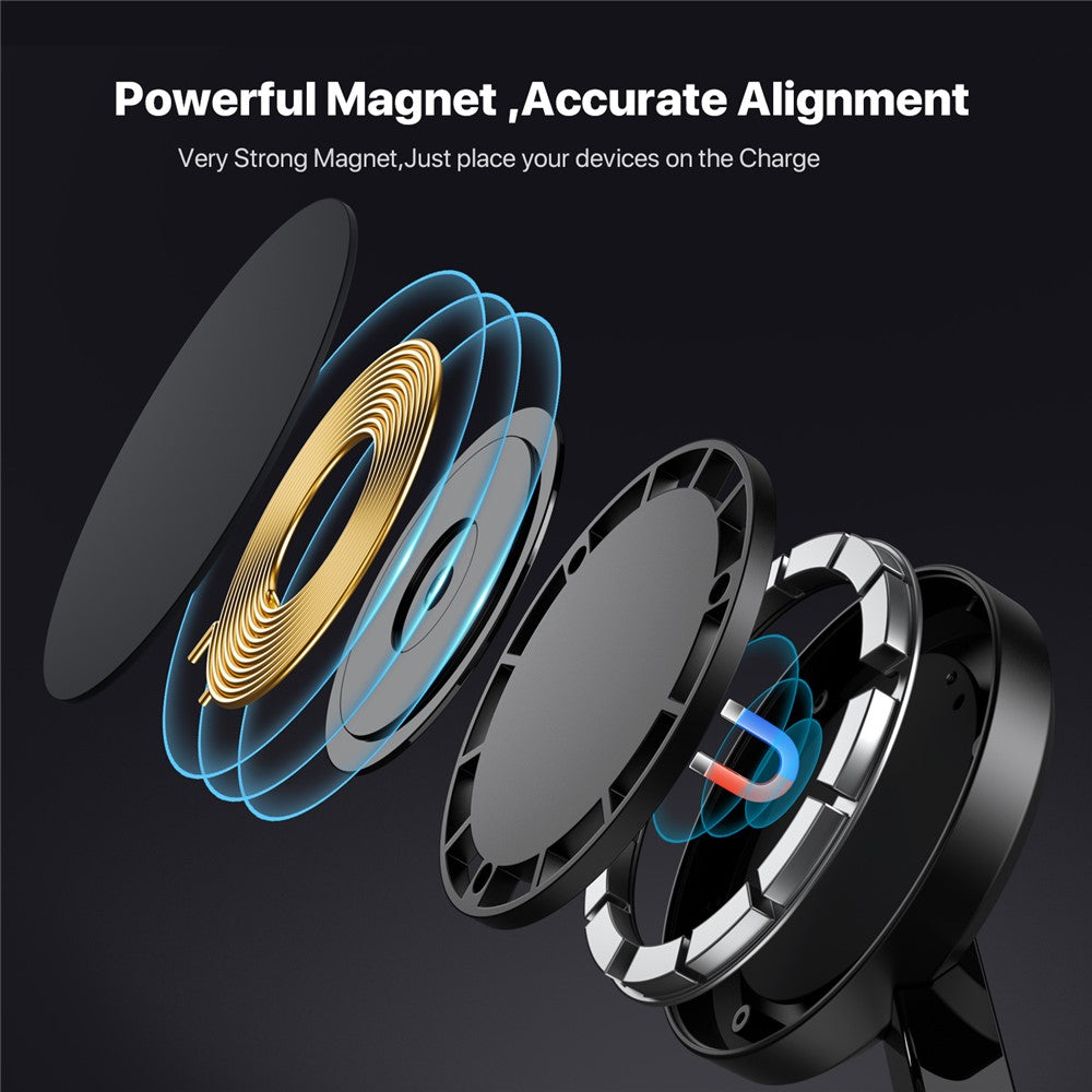 UD23 3 in 1 Magnetic Wireless Charger Station for iPhone 12-15 / Apple Watch / Earphones