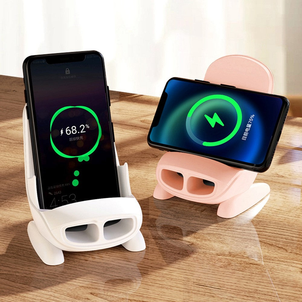 S88 Magnetic Adapter Design 15W Wireless Charging Stand Holder Wireless Charger Sound Amplifier Function