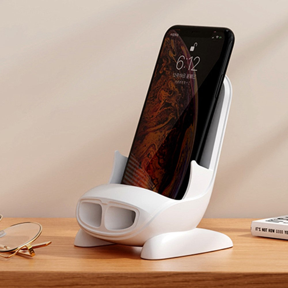 S88 Magnetic Adapter Design 15W Wireless Charging Stand Holder Wireless Charger Sound Amplifier Function
