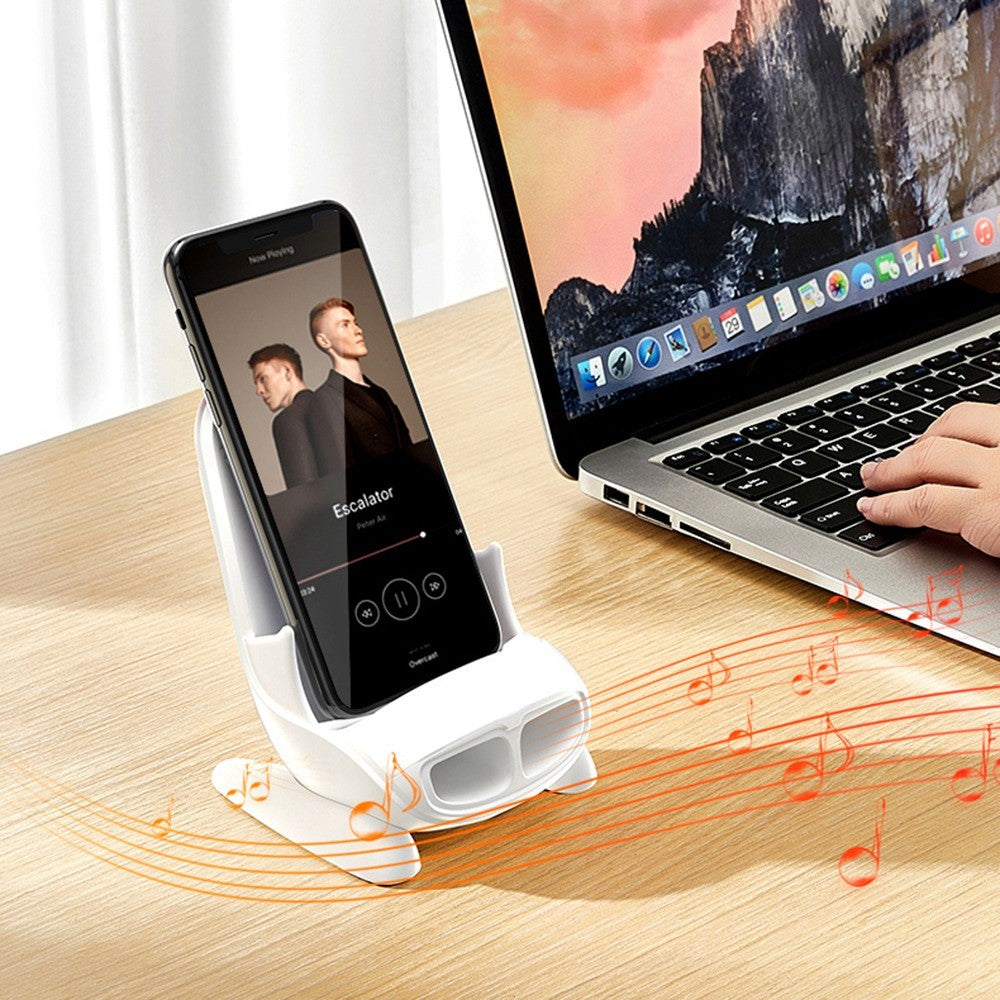 S88 Magnetic Adapter Design 15W Wireless Charging Stand Holder Wireless Charger Sound Amplifier Function