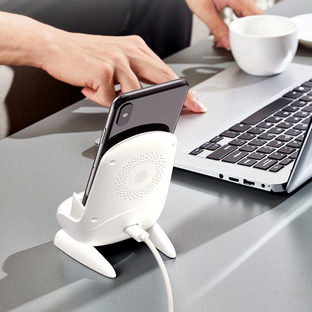 S88 Magnetic Adapter Design 15W Wireless Charging Stand Holder Wireless Charger Sound Amplifier Function