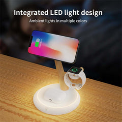 TH02 Tree Branch Design 3 in 1 15W Magnetic Wireless Charger Desktop Charging Stand