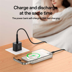 YESIDO YP66 Ultra-Thin Magnetic Wireless Power Bank, 5000mAh Digital Display Portable Phone Charger