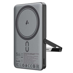 ACEFAST M16-5000 ultra-thin 5000mAh power bank with 18W PD wireless charger and built-in stand