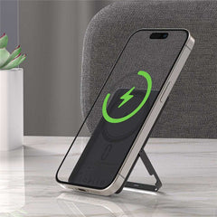 ACEFAST M16-5000 ultra-thin 5000mAh power bank with 18W PD fast charging, magnetic wireless charger, and built-in stand