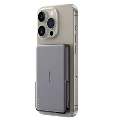 ACEFAST M16-5000 ultra-thin 5000mAh power bank with 18W PD fast charging, wireless charging, and built-in stand