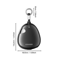 ESSAGER 10000mAh 22.5W Fast Charging Power Bank with Retractable Type-C Cable Large Capacity Battery Pack