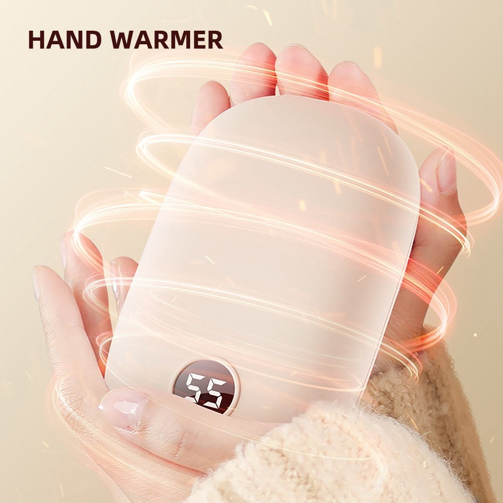 H2 2 in 1 Winter Portable Hand Heater Digital Display 3 Levels Electric Hand Warmer 10000mAh Power Bank