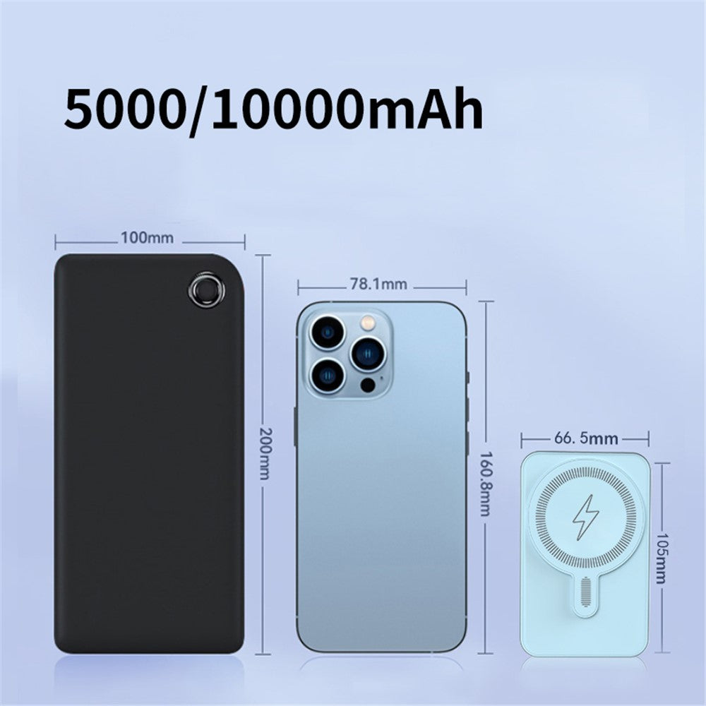 E43A Compatible with Magsafe Battery Pack 5000mAh Magnetic Wireless Power Bank Portable Charger