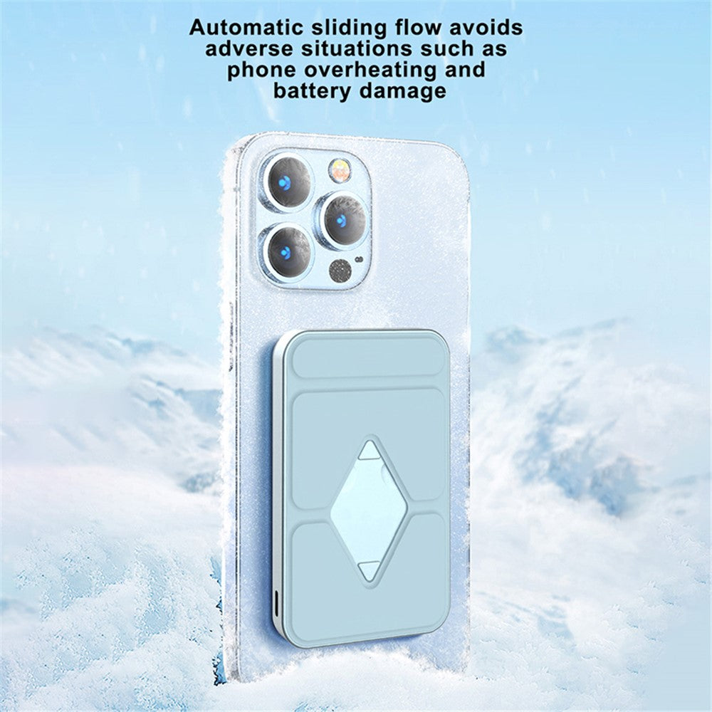 E43A Compatible with Magsafe Battery Pack 5000mAh Magnetic Wireless Power Bank Portable Charger