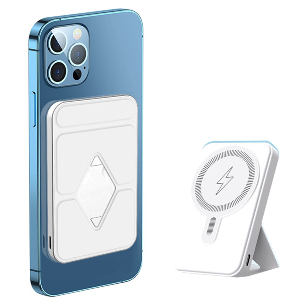 E43A Compatible with Magsafe Battery Pack 5000mAh Magnetic Wireless Power Bank Portable Charger