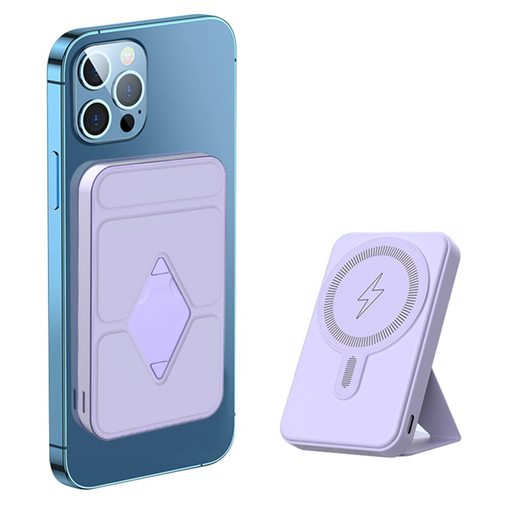 E43A Compatible with Magsafe Battery Pack 5000mAh Magnetic Wireless Power Bank Portable Charger