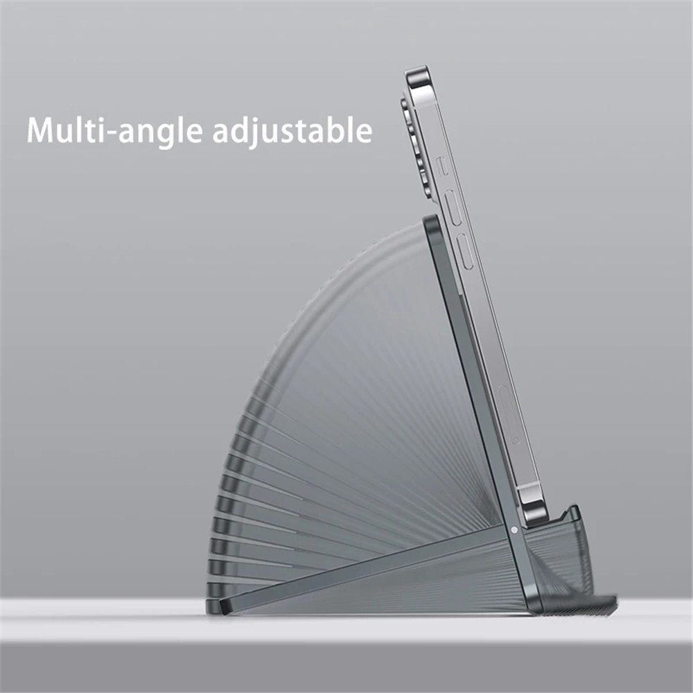 BONERUY T6 Cell Phone Stand Foldable Aluminum Adjustable Phone Tablet Holder Cradle Dock for Desk Travel