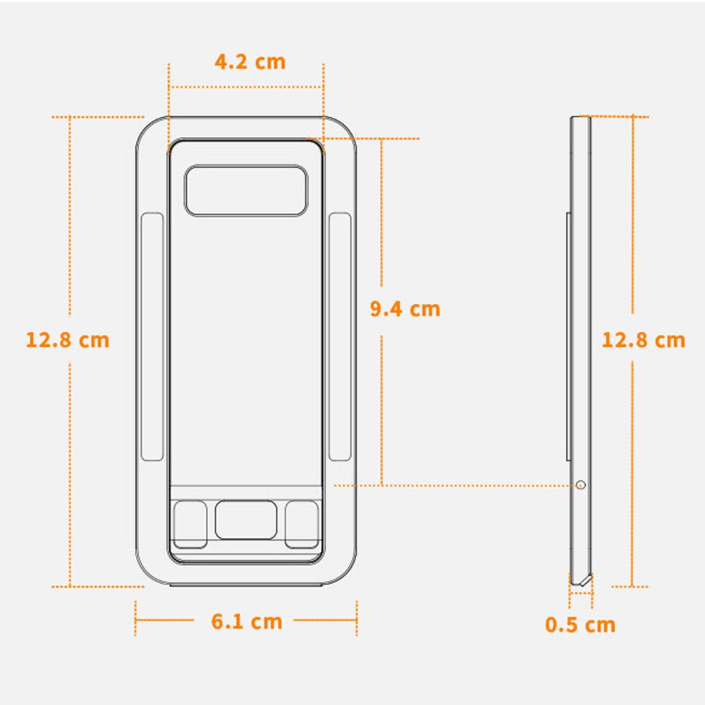 BONERUY T6 Cell Phone Stand Foldable Aluminum Adjustable Phone Tablet Holder Cradle Dock for Desk Travel
