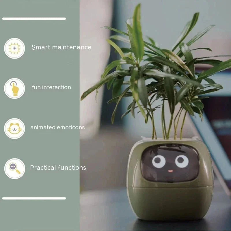 Smart Planter Endless Fun Over 49 Rich Expressions 7 Smart Sensors And AI Chips Make Raising Plants Easy And Fun - Show Gadgets