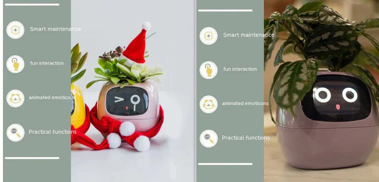 Smart Planter Endless Fun Over 49 Rich Expressions 7 Smart Sensors And AI Chips Make Raising Plants Easy And Fun - Show Gadgets